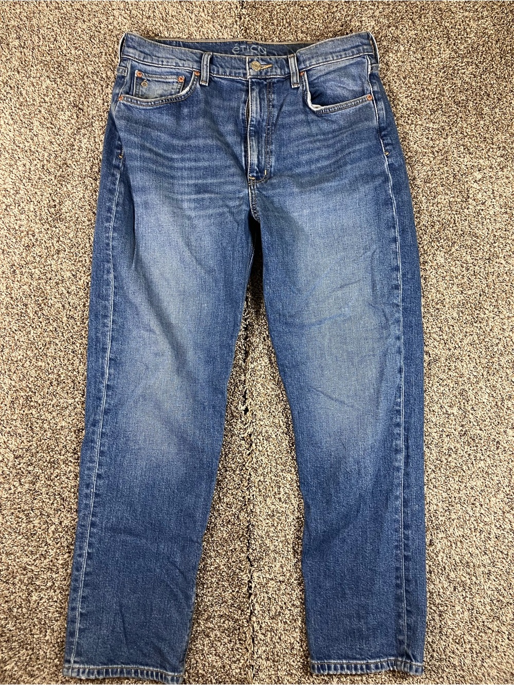 Erica Women's Straight Leg Jeans in Faded Blue - Classic Denim
